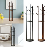 Maxbell Rotating Coat Rack Creative Vertical Clothes Holder Sturdy Coat Hanger Stand Coffee