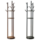Maxbell Rotating Coat Rack Creative Vertical Clothes Holder Sturdy Coat Hanger Stand Coffee