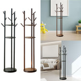 Maxbell Rotating Coat Rack Creative Vertical Clothes Holder Sturdy Coat Hanger Stand Coffee