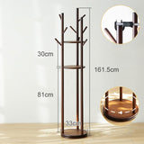 Maxbell Rotating Coat Rack Creative Vertical Clothes Holder Sturdy Coat Hanger Stand Coffee