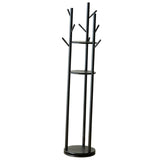 Maxbell Rotating Coat Rack Creative Vertical Clothes Holder Sturdy Coat Hanger Stand Black