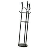 Maxbell Rotating Coat Rack Creative Vertical Clothes Holder Sturdy Coat Hanger Stand Black