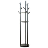 Maxbell Rotating Coat Rack Creative Vertical Clothes Holder Sturdy Coat Hanger Stand Black