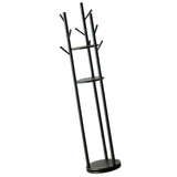 Maxbell Rotating Coat Rack Creative Vertical Clothes Holder Sturdy Coat Hanger Stand Black