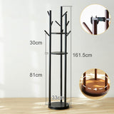 Maxbell Rotating Coat Rack Creative Vertical Clothes Holder Sturdy Coat Hanger Stand Black