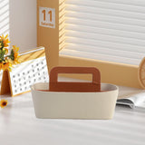 Maxbell Desktop Organizer Box Compact Remote Control Holder for Dresser Home Bedside Brown