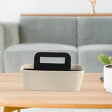 Maxbell Desktop Organizer Box Compact Remote Control Holder for Dresser Home Bedside Black