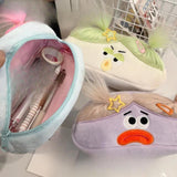 Maxbell Cute Pencil Case Stationery Organizer Gift Large Capacity Large Pencil Pouch Light Blue