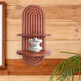 Maxbell Floating Shelves Modern Wall Mounted Shelves Multipurpose Wall Storage Shelf Brown
