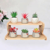 Maxbell Plant Stand Planter Holder Tabletop Wooden Decorative Flower Pot Stand