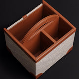 Maxbell Remote Control Holder Desktop Storage Box for Living Room Bedside Countertop