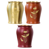 Maxbell Metal Pen Holder Gift Table Decor Tea Accessories Container for Desktop Home Yellow