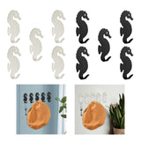 Maxbell 5 Pieces Wall Mounted Coat Hooks Multi Purpose for Entryway Bathroom Bedroom Black