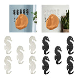 Maxbell 5 Pieces Wall Mounted Coat Hooks Multi Purpose for Entryway Bathroom Bedroom Black