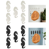 Maxbell 5 Pieces Wall Mounted Coat Hooks Multi Purpose for Entryway Bathroom Bedroom Black