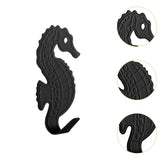 Maxbell 5 Pieces Wall Mounted Coat Hooks Multi Purpose for Entryway Bathroom Bedroom Black