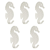 Maxbell 5 Pieces Wall Mounted Coat Hooks Multi Purpose for Entryway Bathroom Bedroom White
