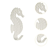 Maxbell 5 Pieces Wall Mounted Coat Hooks Multi Purpose for Entryway Bathroom Bedroom White
