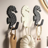Maxbell 5 Pieces Wall Mounted Coat Hooks Multi Purpose for Entryway Bathroom Bedroom White