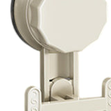 Maxbell 5 Pieces Suction Cup Hooks Vacuum Suction Cup Hooks for Restroom Coat Wreath Milky White