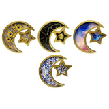Maxbell Ramadan Serving Tray Decoration Moon Star Tray for Wedding Gatherings Events Gold