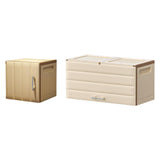 Maxbell Storage Bins with Lid Dustproof Clothes Storage Box for Dorm Bathroom Office 32cmx32.5cmx32.5cm