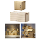 Maxbell Storage Bins with Lid Dustproof Clothes Storage Box for Dorm Bathroom Office 32cmx32.5cmx32.5cm