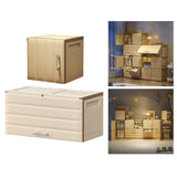 Maxbell Storage Bins with Lid Dustproof Clothes Storage Box for Dorm Bathroom Office 32cmx32.5cmx32.5cm