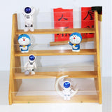 Maxbell 4-tier Wood Greeting Card Display Stand Greeting Card Holder for Office Home