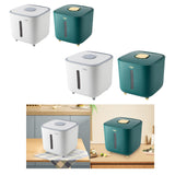 Maxbell Rice Storage Container Large Capacity Pet Food Dispenser for Corn Home Beans White 5 KG