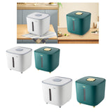 Maxbell Rice Storage Container Large Capacity Pet Food Dispenser for Corn Home Beans White 5 KG