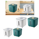 Maxbell Rice Storage Container Large Capacity Pet Food Dispenser for Corn Home Beans White 5 KG