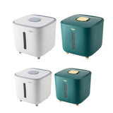 Maxbell Rice Storage Container Large Capacity Pet Food Dispenser for Corn Home Beans White 5 KG