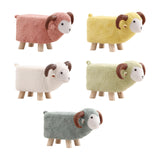 Maxbell Animal Footstool Cartoon Footrest Ottoman for Living Rooms Entryway Playroom Pink