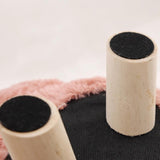 Maxbell Animal Footstool Cartoon Footrest Ottoman for Living Rooms Entryway Playroom Pink