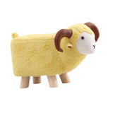 Maxbell Animal Footstool Cartoon Footrest Ottoman for Living Rooms Entryway Playroom Yellow