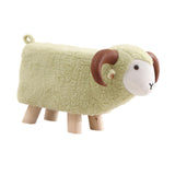 Maxbell Animal Footstool Cartoon Footrest Ottoman for Living Rooms Entryway Playroom Green