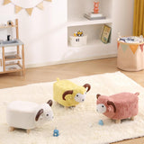Maxbell Animal Footstool Cartoon Footrest Ottoman for Living Rooms Entryway Playroom Green