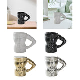 Maxbell Ceramic Mug Creative Breakfast Mug with Handle for Kitchen Restaurant Office White