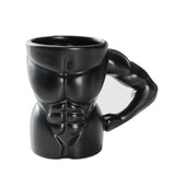 Maxbell Ceramic Mug Creative Breakfast Mug with Handle for Kitchen Restaurant Office White