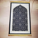 Maxbell Prayer Rug Islamic Patterned Floormat for Traveling Bedroom Ramadan Eid Gift Style A