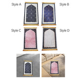 Maxbell Prayer Rug Islamic Patterned Floormat for Traveling Bedroom Ramadan Eid Gift Style A