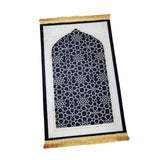 Maxbell Prayer Rug Islamic Patterned Floormat for Traveling Bedroom Ramadan Eid Gift Style A