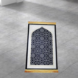 Maxbell Prayer Rug Islamic Patterned Floormat for Traveling Bedroom Ramadan Eid Gift Style A