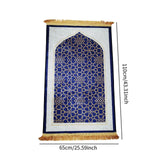 Maxbell Prayer Rug Islamic Patterned Floormat for Traveling Bedroom Ramadan Eid Gift Style B