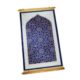 Maxbell Prayer Rug Islamic Patterned Floormat for Traveling Bedroom Ramadan Eid Gift Style B