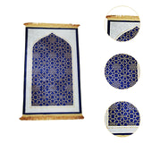 Maxbell Prayer Rug Islamic Patterned Floormat for Traveling Bedroom Ramadan Eid Gift Style B