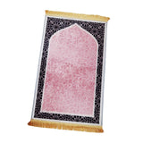 Maxbell Prayer Rug Islamic Patterned Floormat for Traveling Bedroom Ramadan Eid Gift Style C