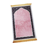 Maxbell Prayer Rug Islamic Patterned Floormat for Traveling Bedroom Ramadan Eid Gift Style C