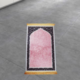 Maxbell Prayer Rug Islamic Patterned Floormat for Traveling Bedroom Ramadan Eid Gift Style C